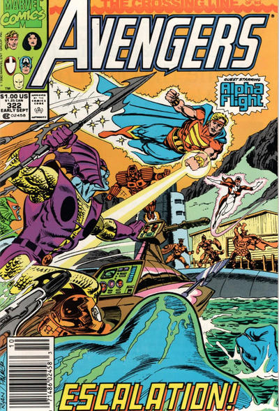The Avengers #322 [Newsstand] - Vf 8.0
