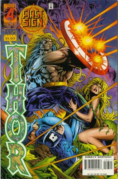 Thor #496 [Direct Edition]-Very Fine (7.5 – 9)