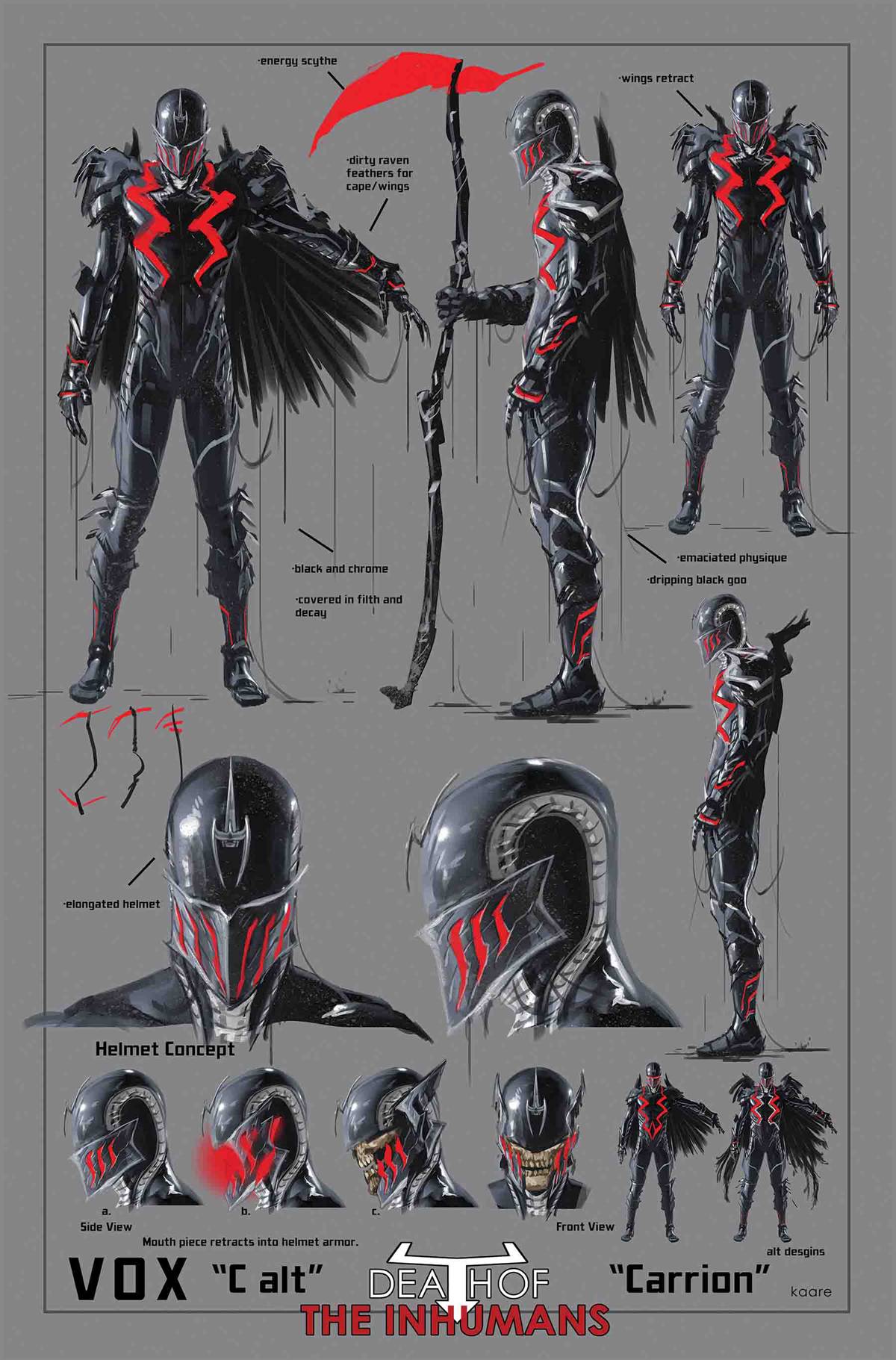 Death of Inhumans #1 Andrews Design Variant (Of 5)