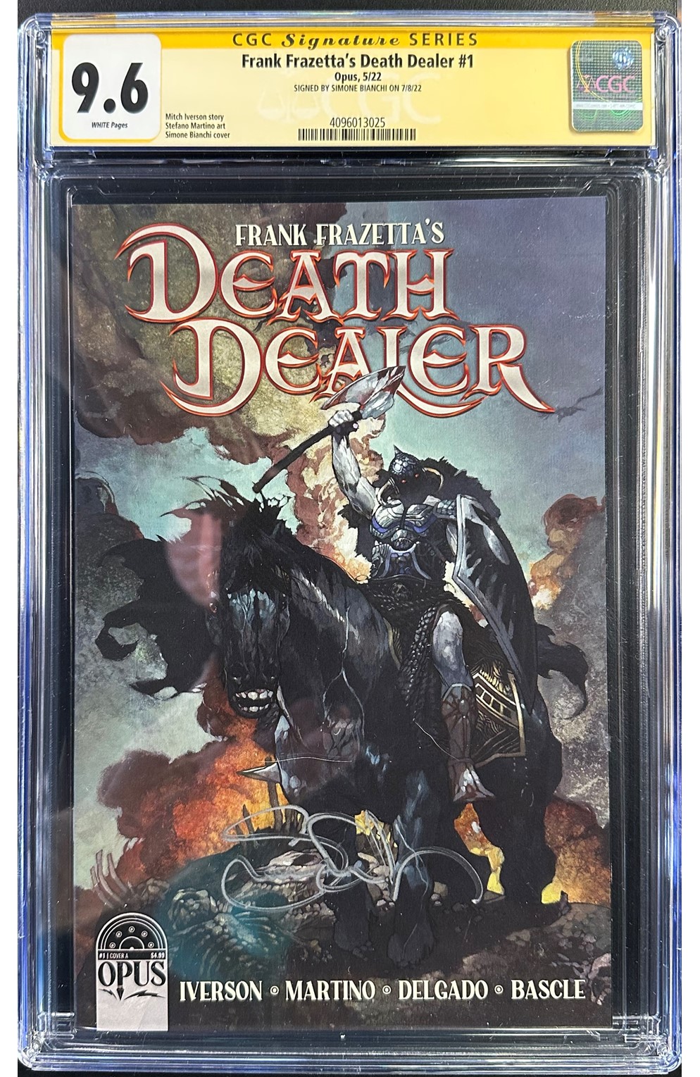 Frank Frazetta's Death Dealer #1 Cgc Signature Series 9.6