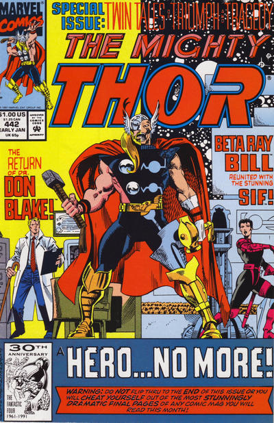 Thor #442 [Direct]-Very Fine