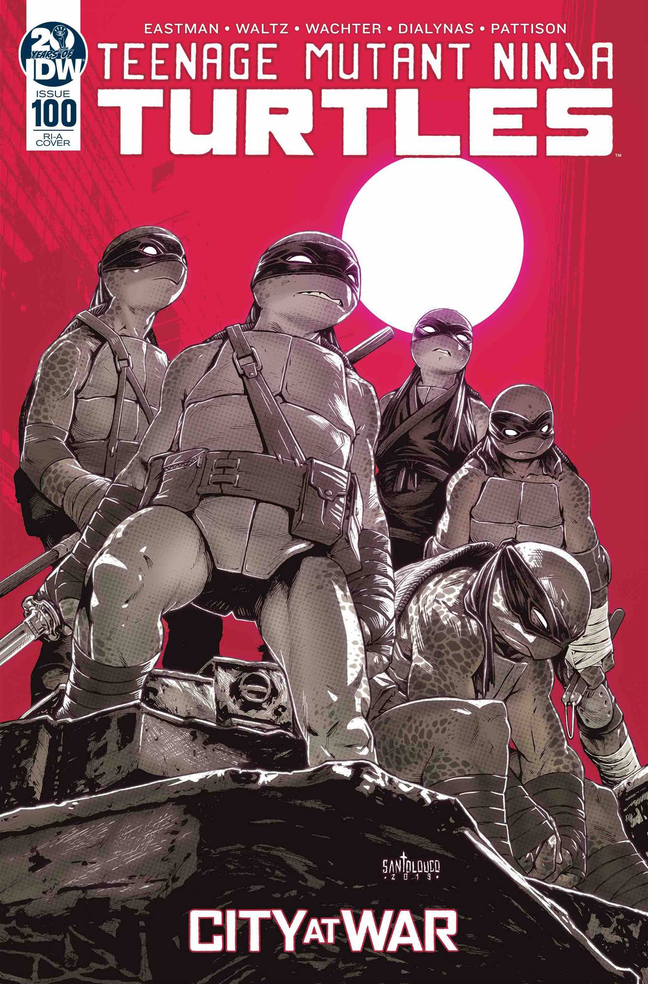 Teenage Mutant Ninja Turtles Ongoing #100 1 for 10 Incentive Santolouco (2011)