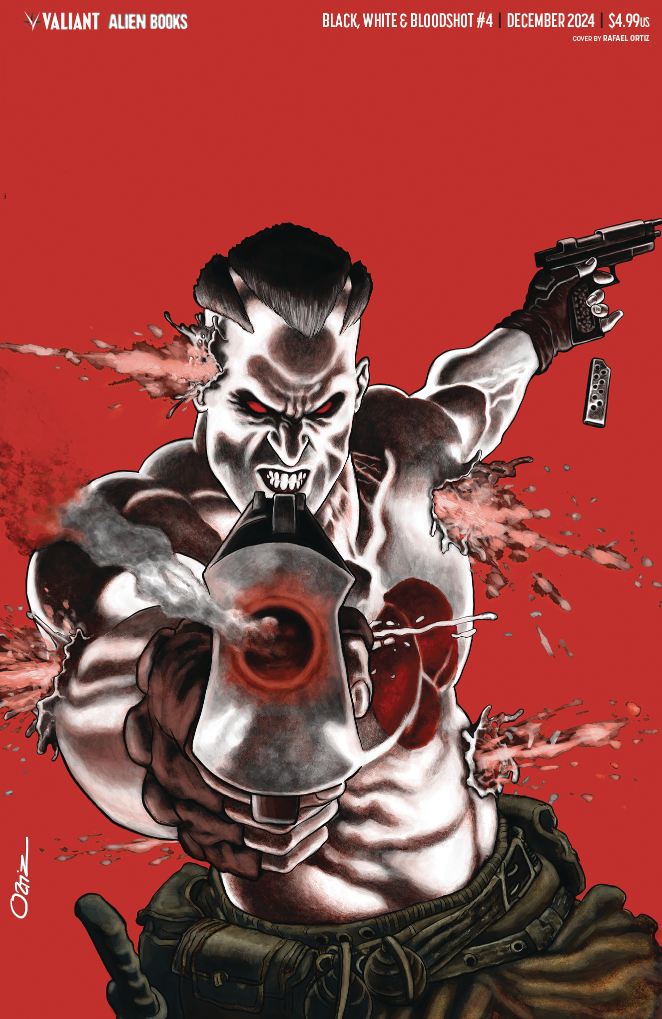 Black White & Bloodshot #4 Cover D Ortiz Virgin (Mature) (Of 4)