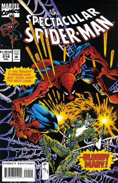 The Spectacular Spider-Man #214 [Direct Edition]-Very Fine/Excellent -7.5