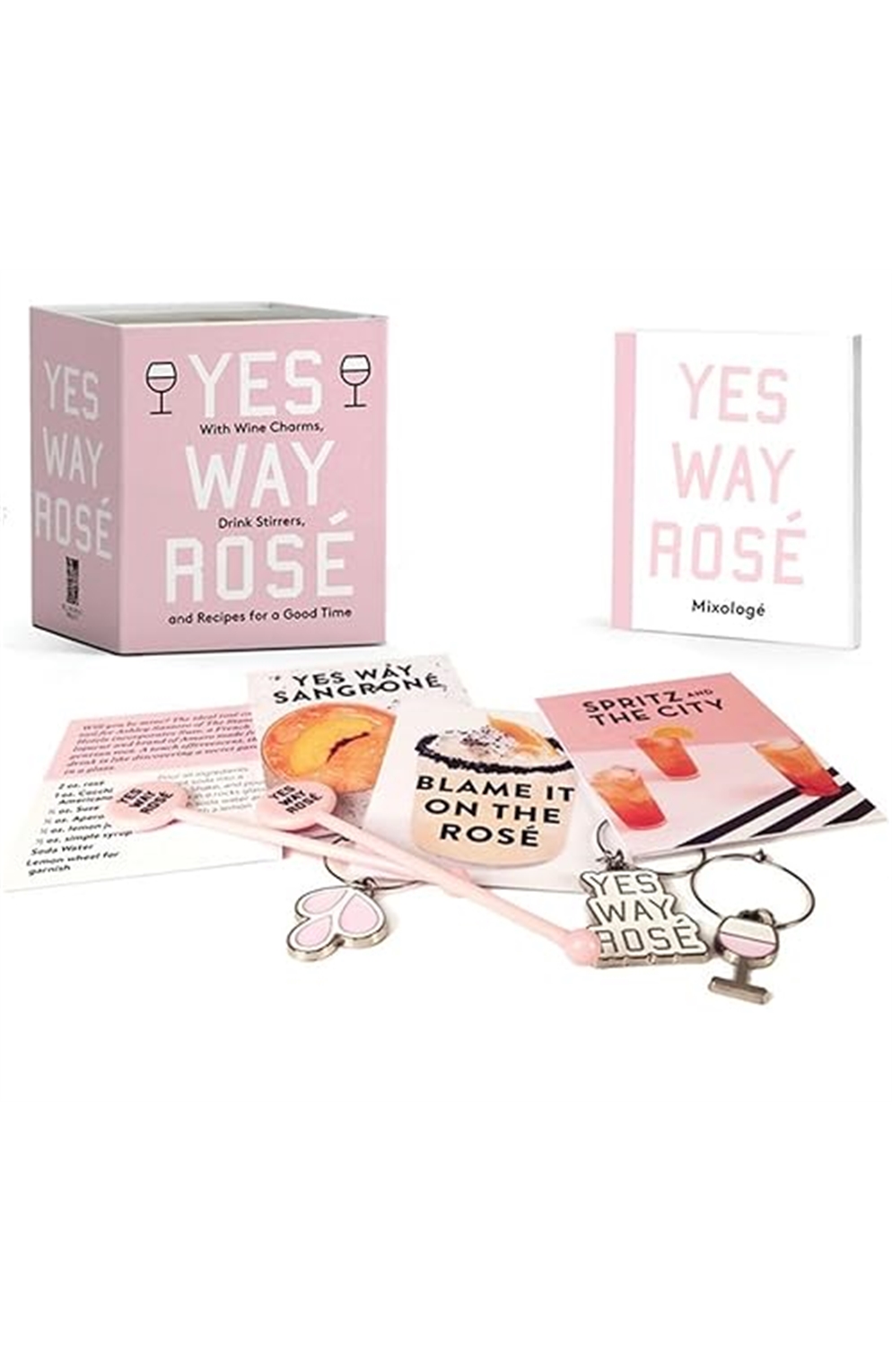 Yes Way Rosé Mini Kit: With Wine Charms, Drink Stirrers, And Recipes For A Good Time