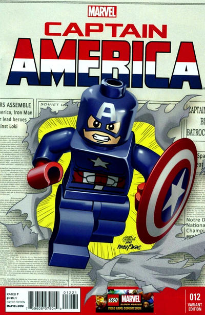 Captain America 12 Castellani Lego Variant 2012