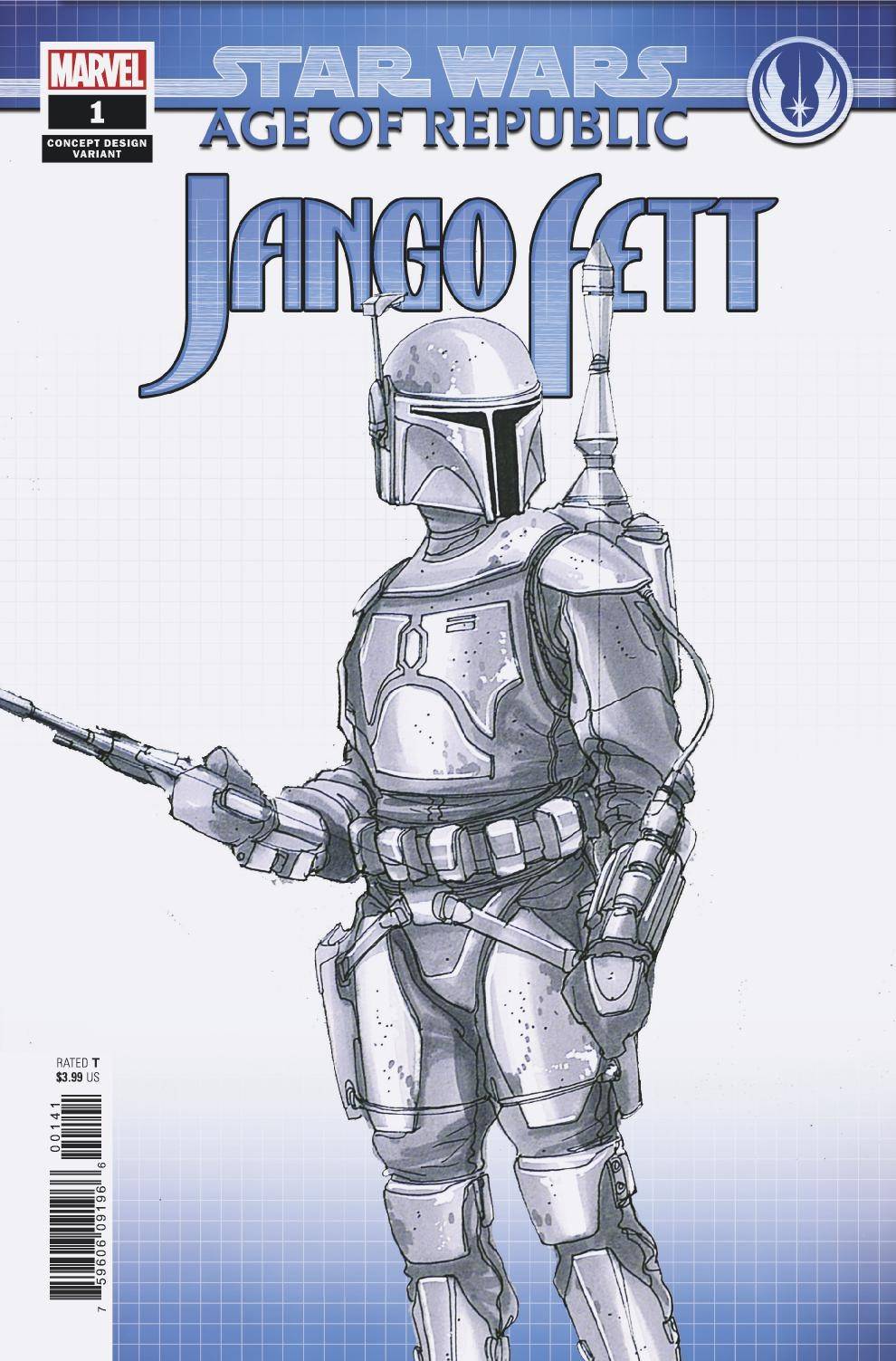 Star Wars Aor Jango Fett #1 Concept Design Variant