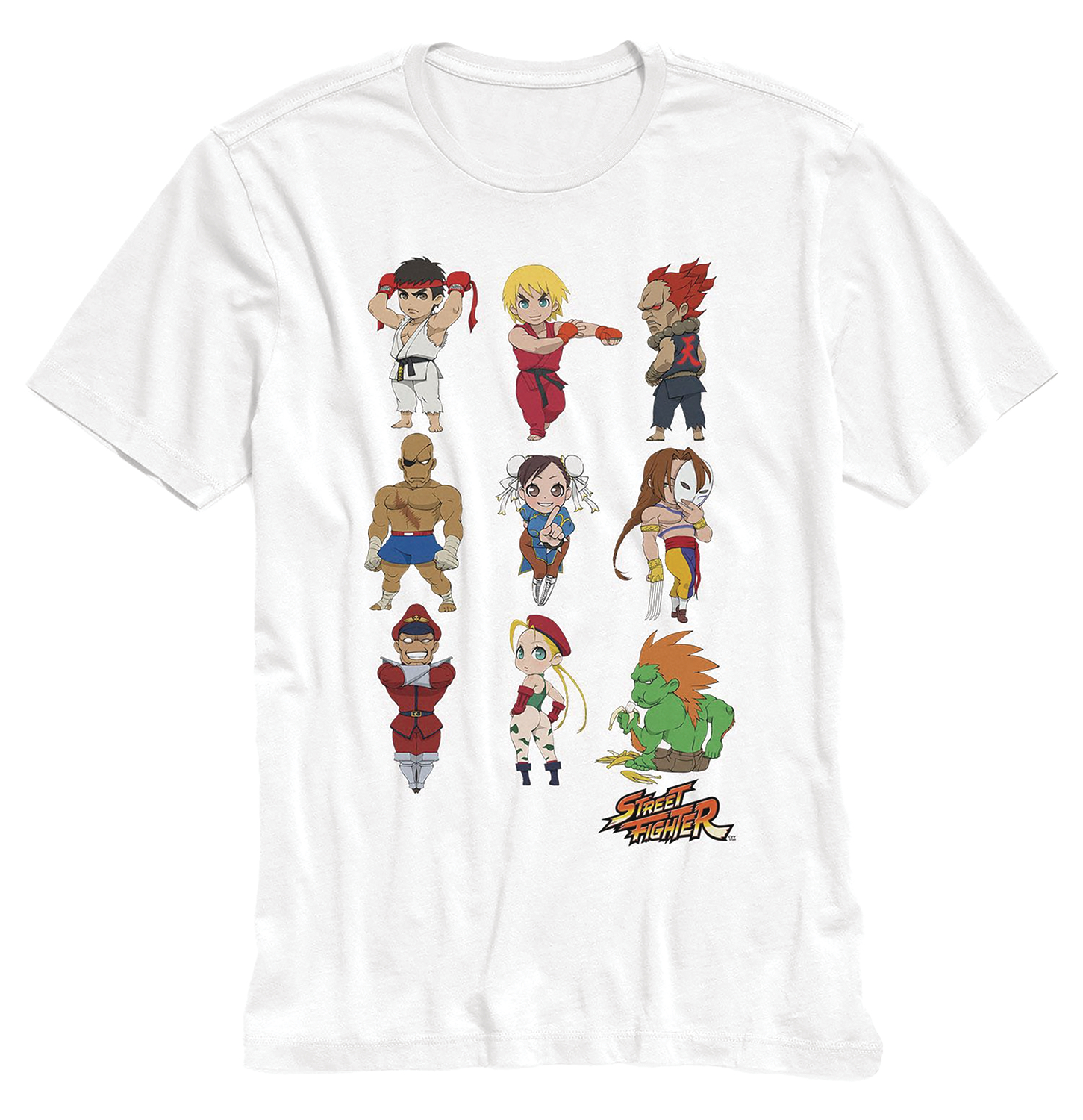 Street Fighter Chibi Cast T-Shirt XXL