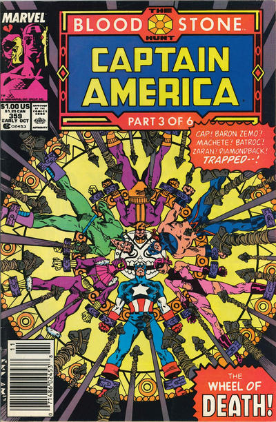 Captain America #359 [Newsstand]-Near Mint (9.2 - 9.8)