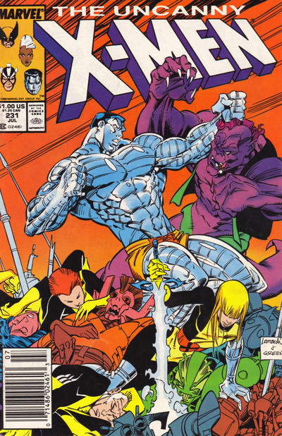 The Uncanny X-Men #231 [Newsstand]-Very Fine (7.5 – 9)