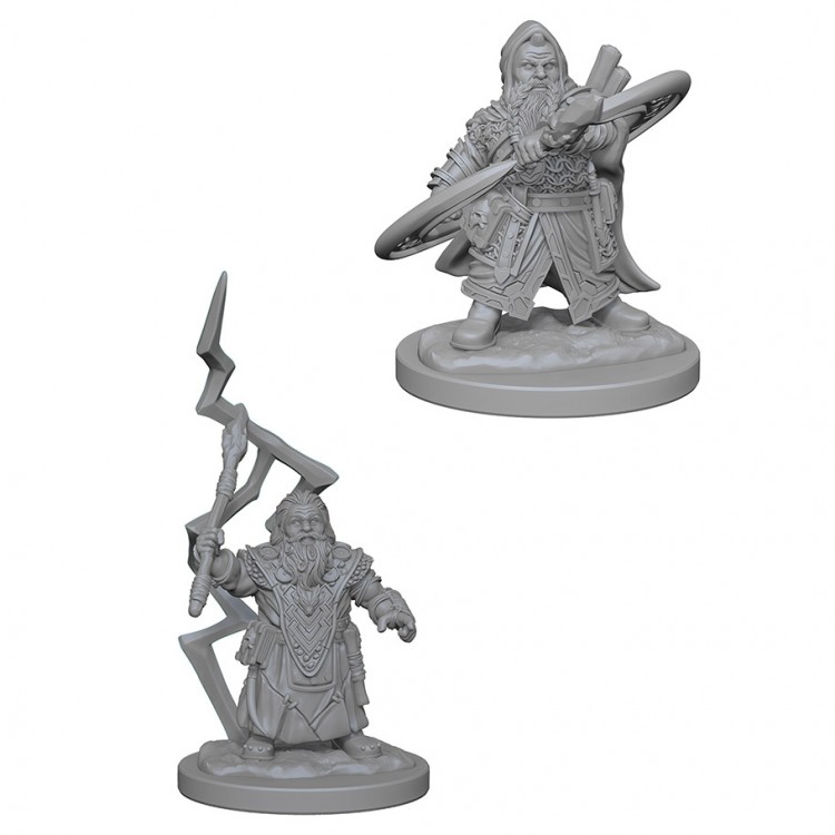 Pathfinder Unpainted Miniatures: Dwarf Male Sorcerer