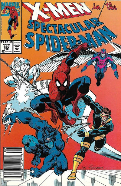 The Spectacular Spider-Man #197 [Newsstand]-Fine (5.5 – 7)