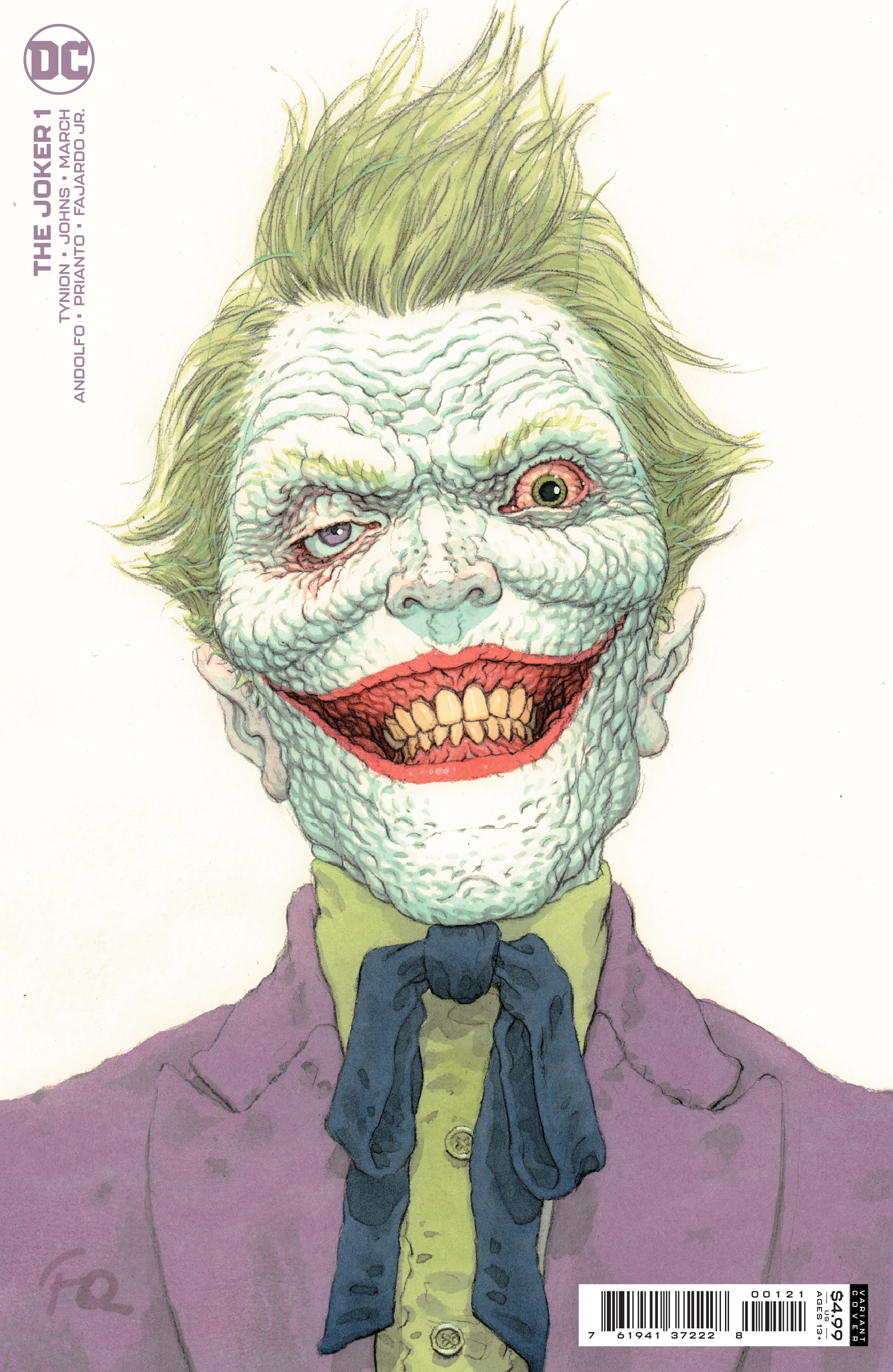 Joker #1 Cover B Frank Quitely Variant