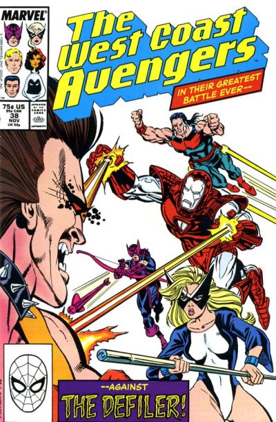 West Coast Avengers #38 [Direct]-Fine (5.5 – 7)