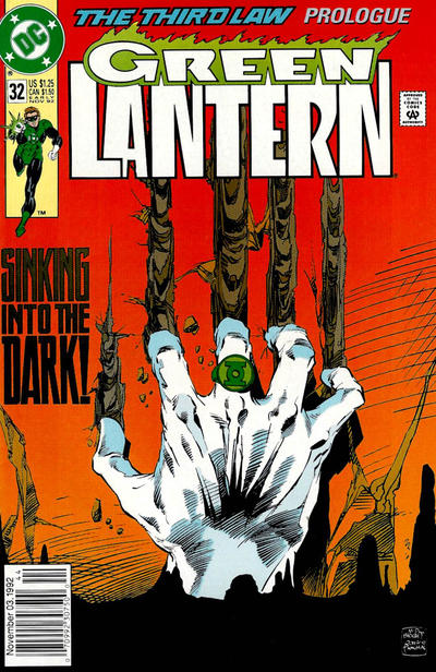 Green Lantern #32 (1990) [Newsstand]-Fine (5.5 – 7)