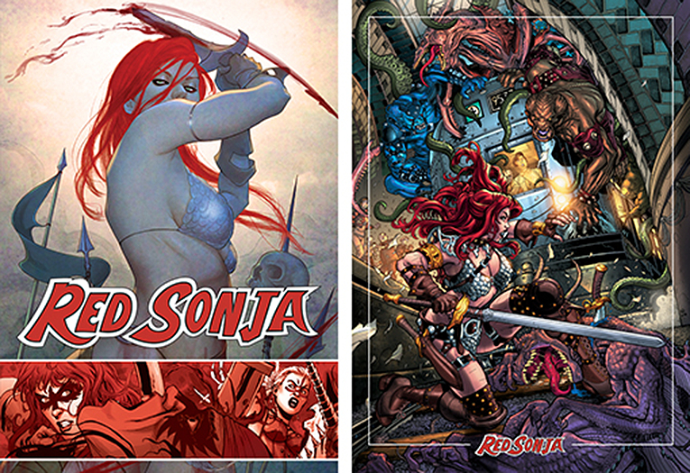 Red Sonja Trading Cards Preview Set