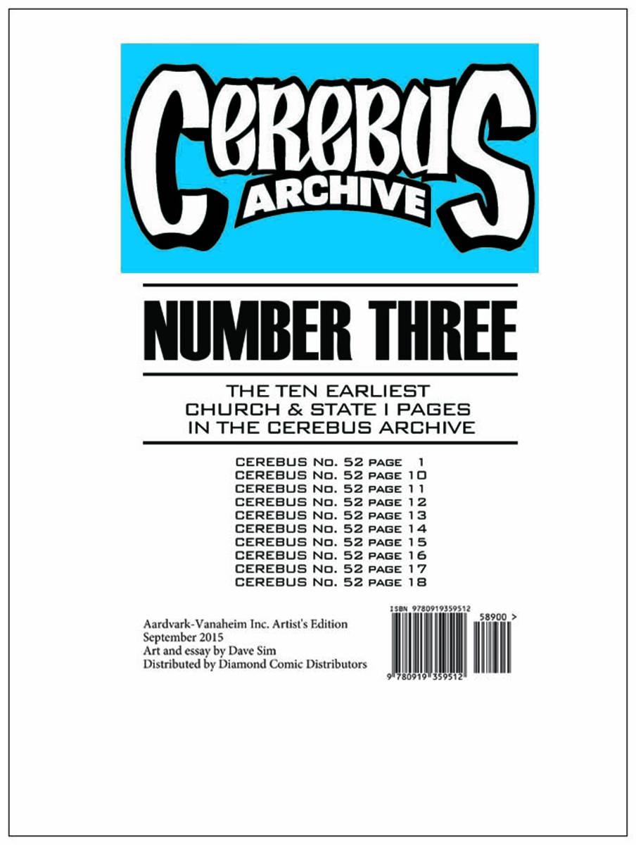 Cerebus Archive Volume 3