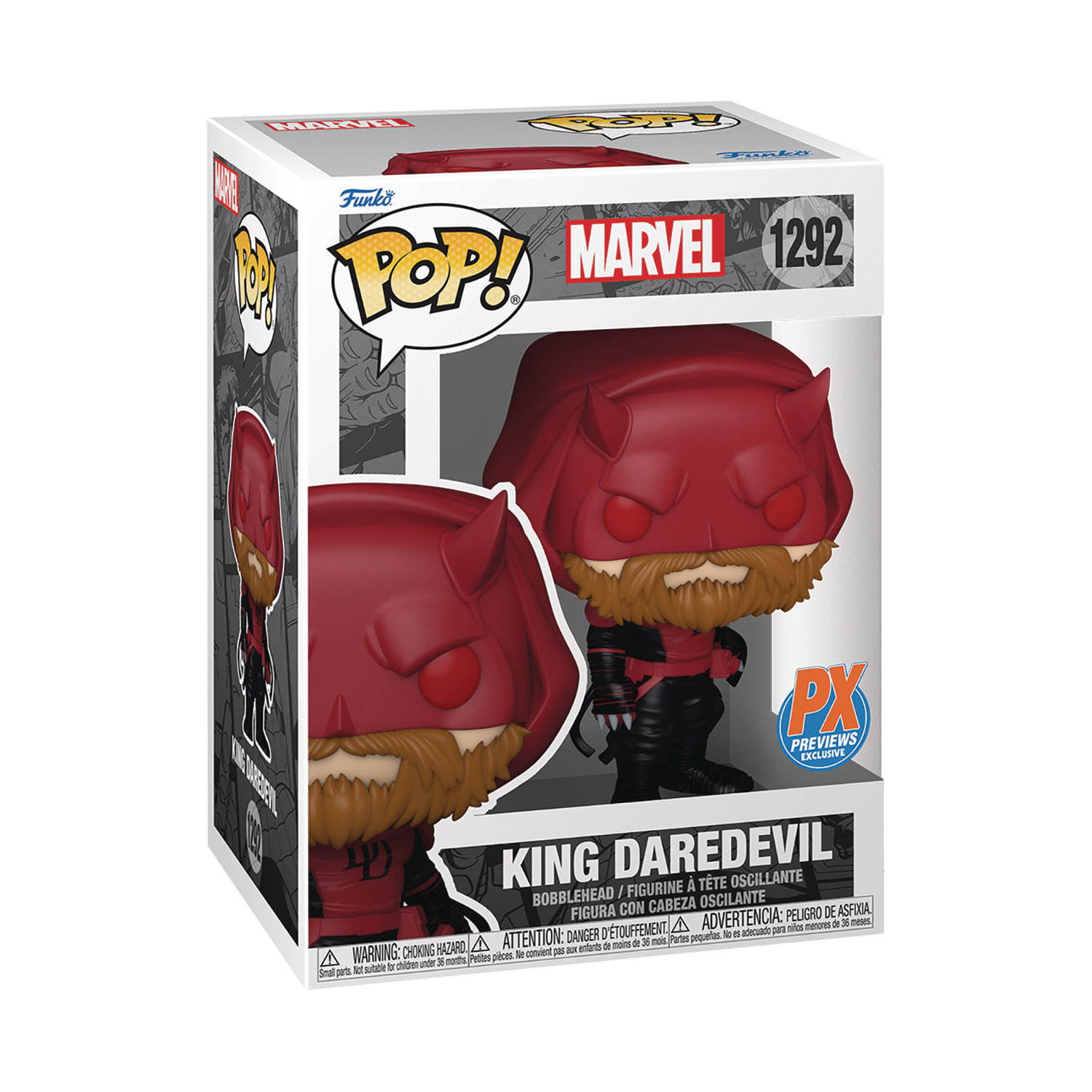 Pop Marvel King Daredevil Px Vinyl Figure