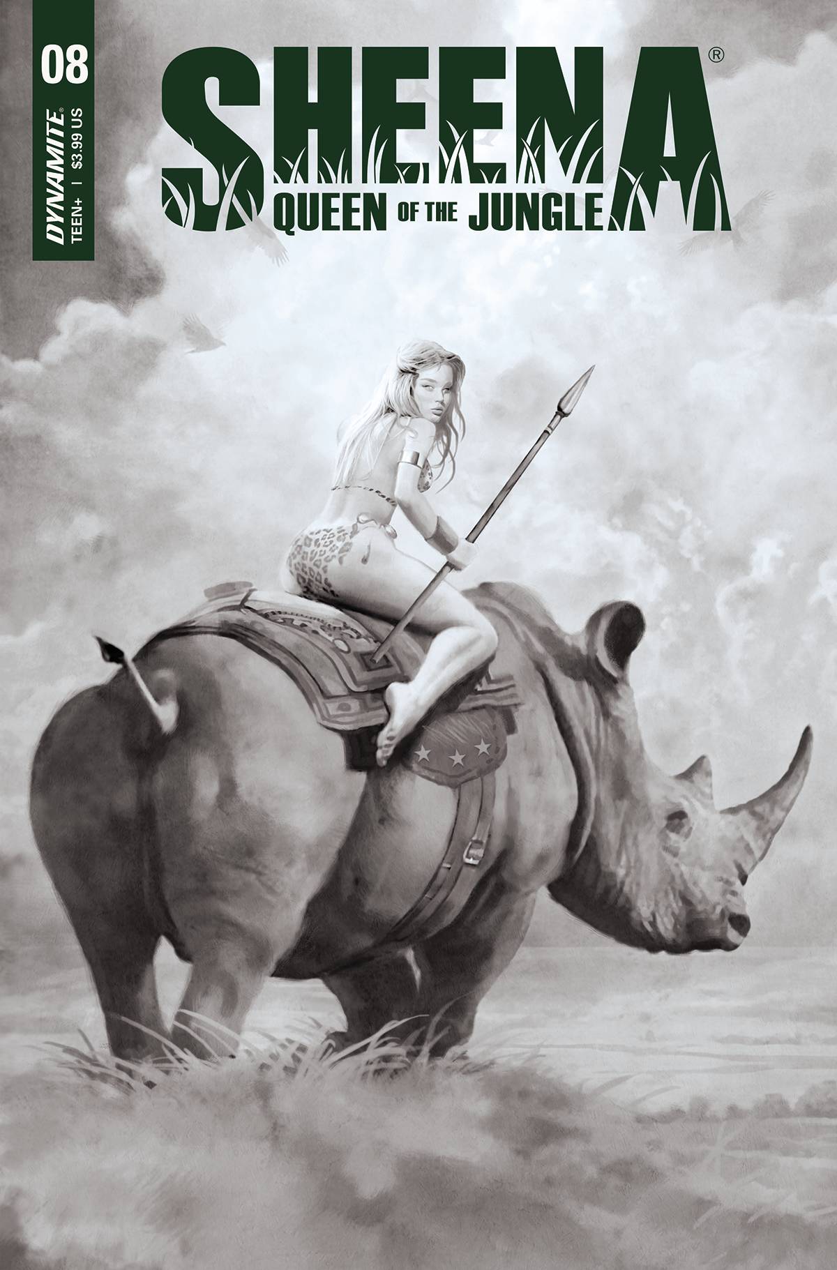 Sheena Queen Jungle #8 Cover I 1 for 30 Incentive Suydam Black & White