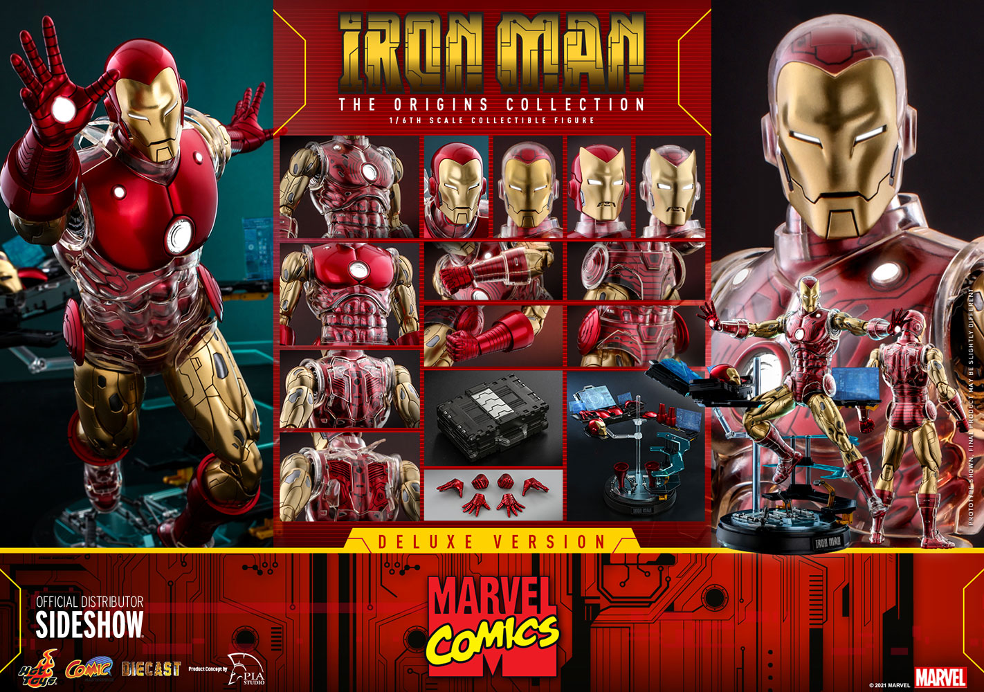 Iron Man (Deluxe) The Origins Collection Sixth Scale Figure By Hot Toys