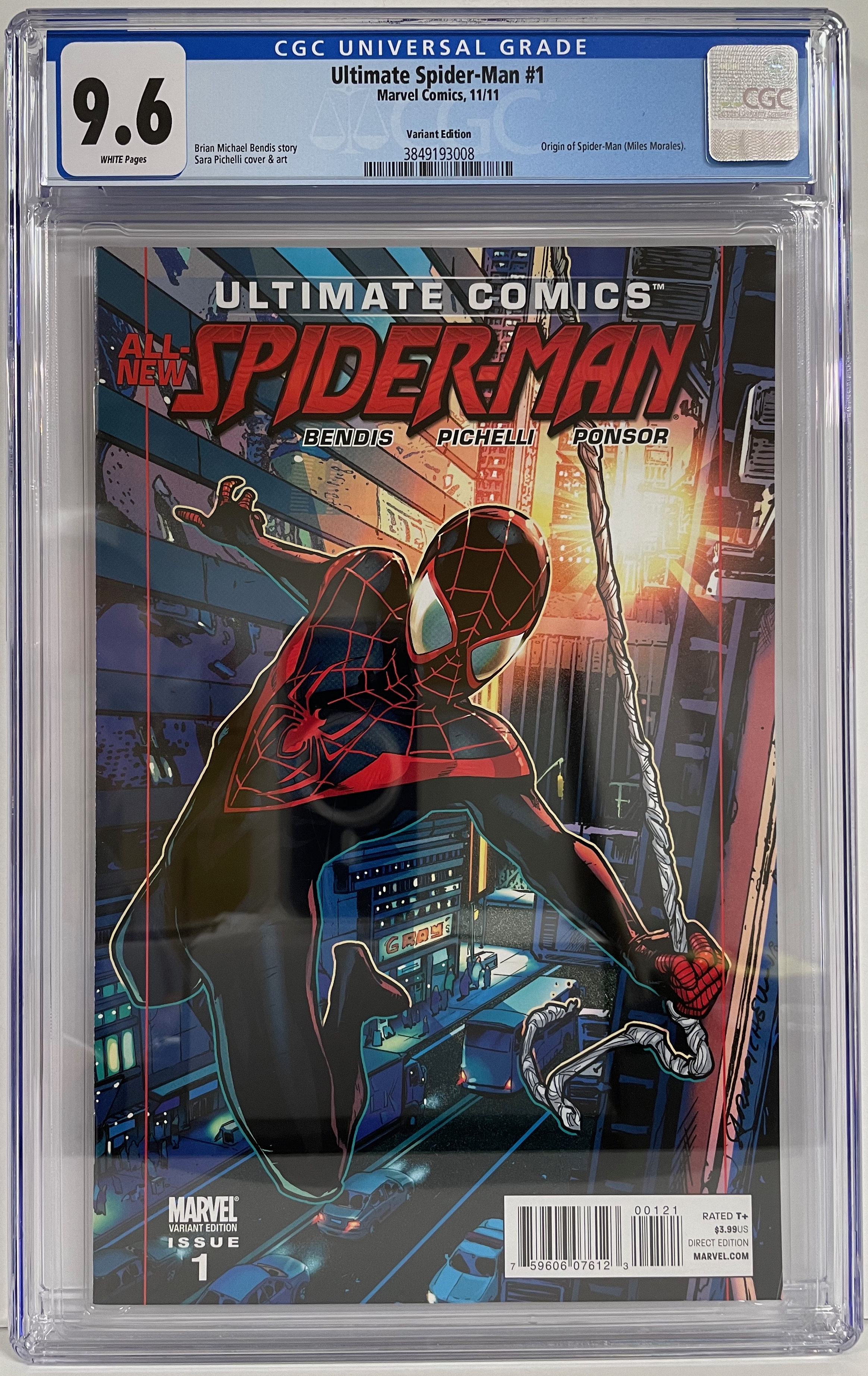 Ultimate Comics Spider-Man #1 1:30 Pichelli Variant Cgc 9.6