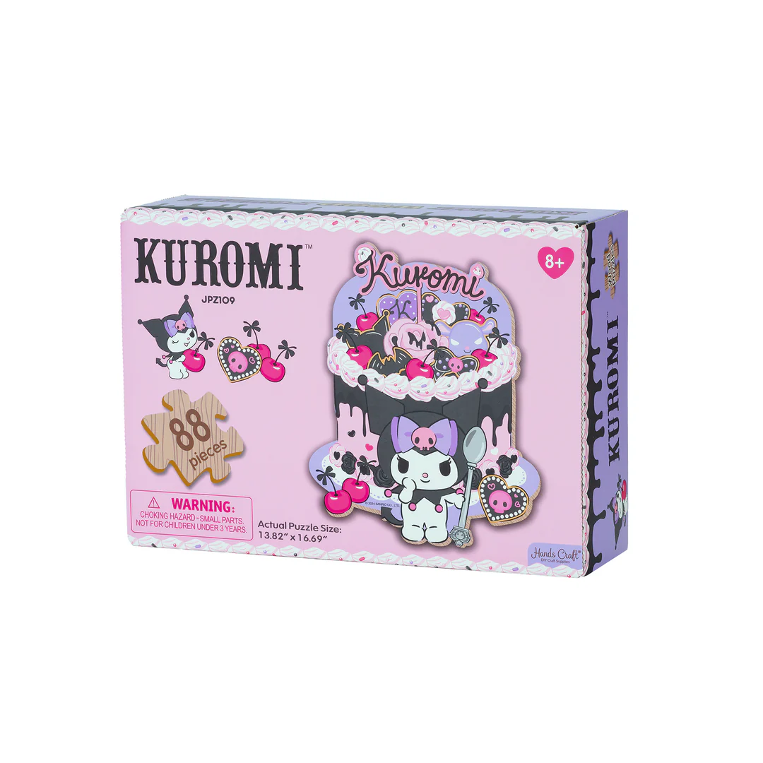 Hello Kitty And Friends Wooden Jigsaw Puzzle: Kuromi Cherries And Cookies