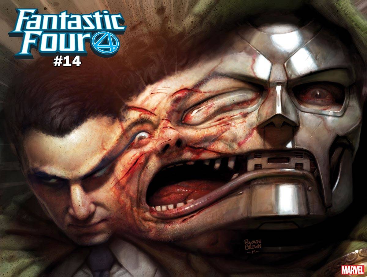 Fantastic Four #14 Brown Immortal Doom Wraparound Variant (2018)