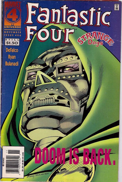 Fantastic Four #406 [Newsstand]-Fine (5.5 – 7)