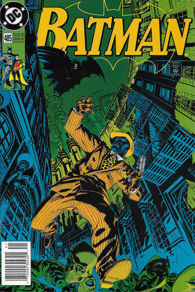 Batman #485 [Newsstand]-Fine (5.5 – 7)