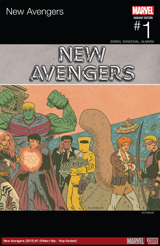 New Avengers #1 (Piskor Hip-&#8203;hop Variant) (2015)