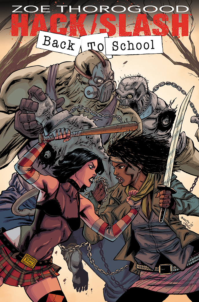 Hack Slash Back To School #1 Cover D Tim Seeley The Walking Dead 20th Anniversary Team-Up Variant (Of 4)