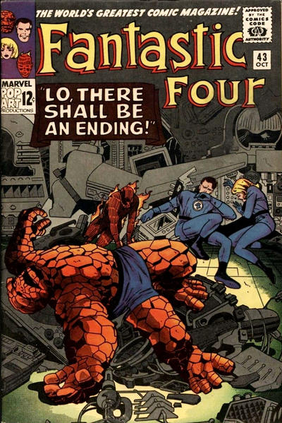 Fantastic Four #43 [Regular Edition](1961)- Vg+ 4.5