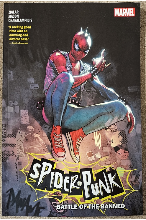  Spider-Punk Battle of The Banned Graphic Novel (Marvel 2022) Used - Very Good
