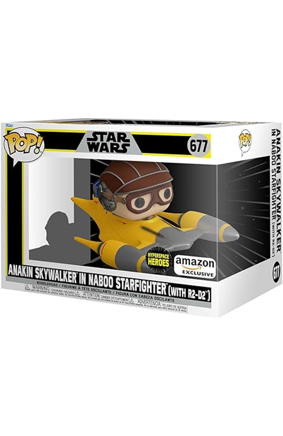 Funko Pop! Ride Super Deluxe Star Wars Hyperspace Heroes - Anakin In Naboo Sarfighter With R2-D2