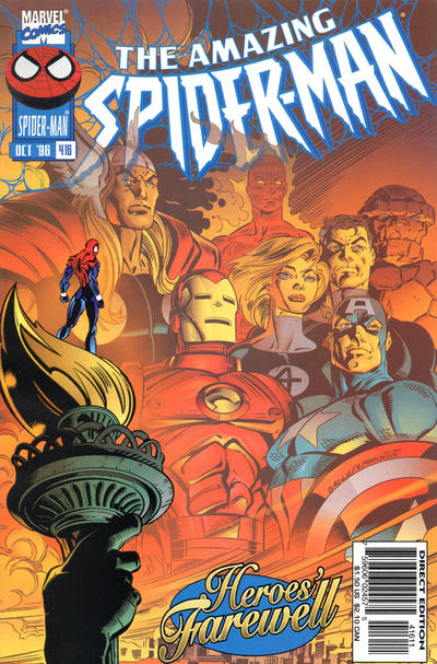 The Amazing Spider-Man #416 [Direct Edition]-Fine W/Card