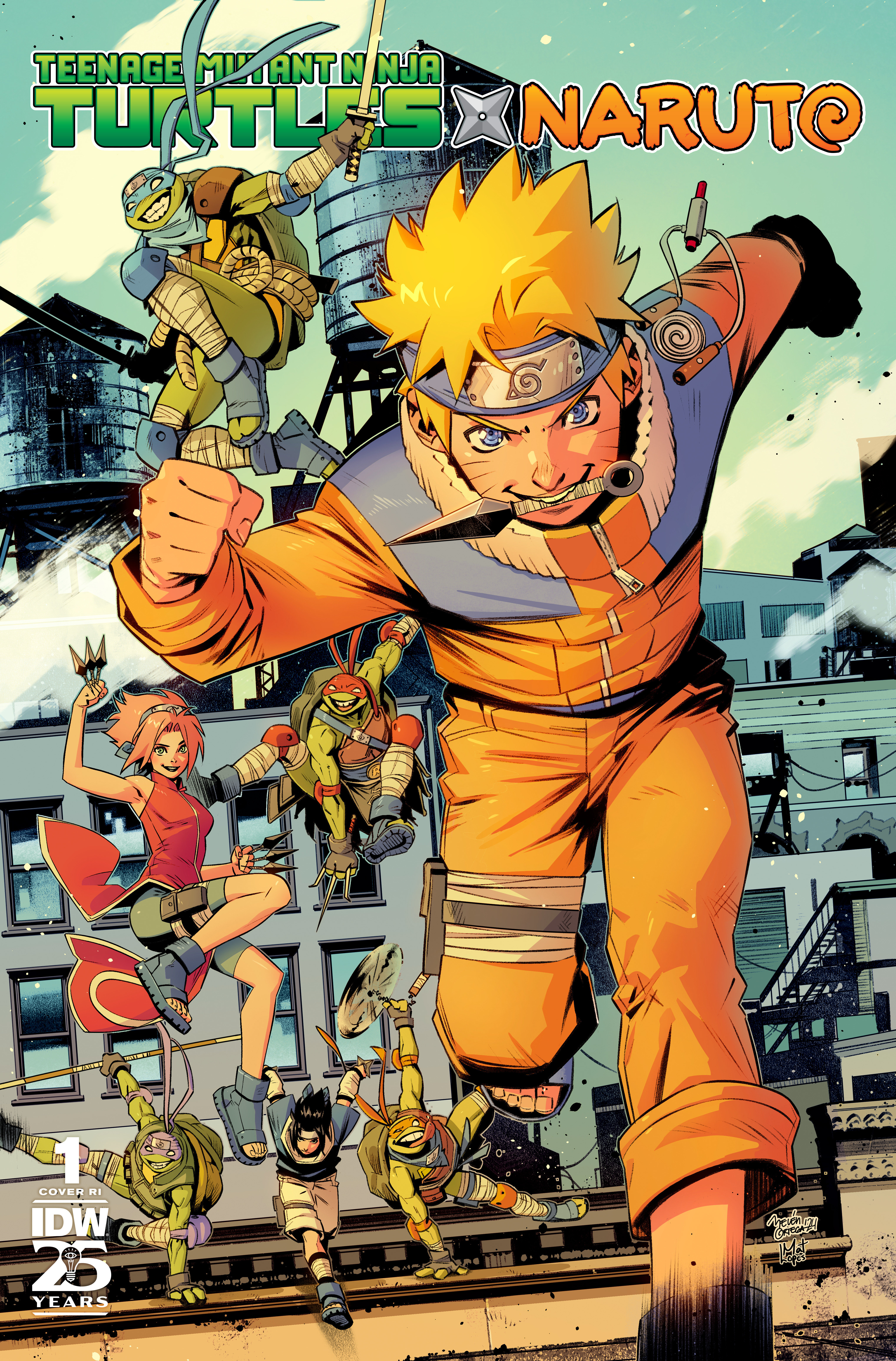 Teenage Mutant Ninja Turtles/Naruto #1 Cover Ortega 1 for 150 variant