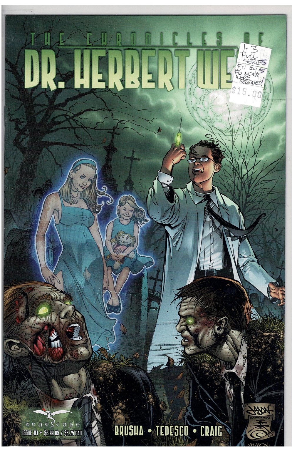 The Chronicles of Dr. Herbert West #1-3  Comic Pack