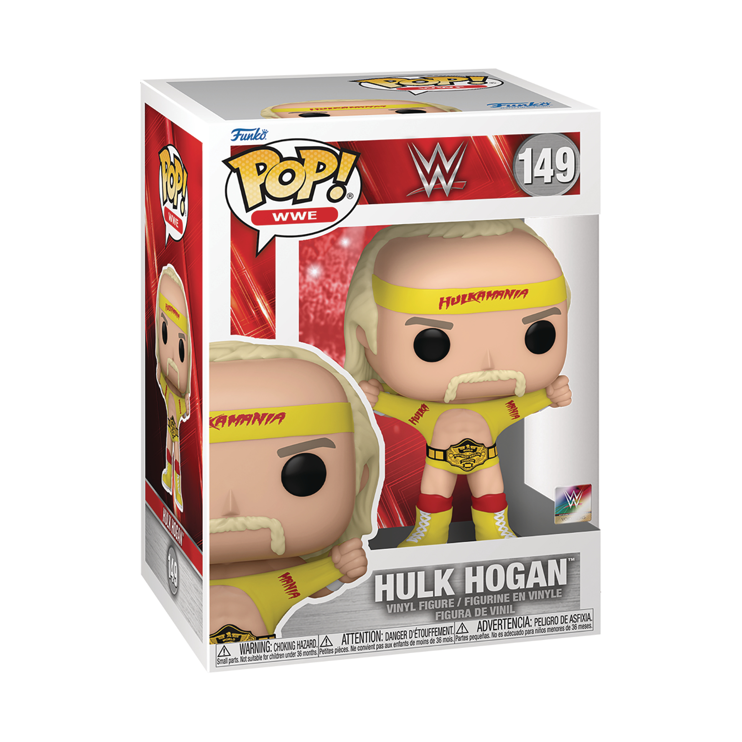 Funko Pop! WWE: Hulk Hogan Hulkamania with Belt Vinyl Figure