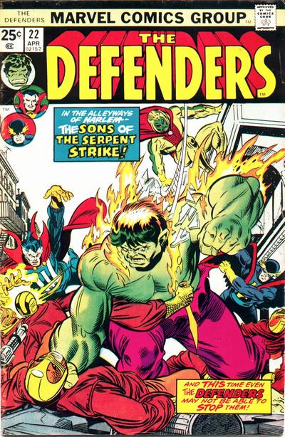 The Defenders #22 [Regular Edition](1972)-Good (1.8 – 3)