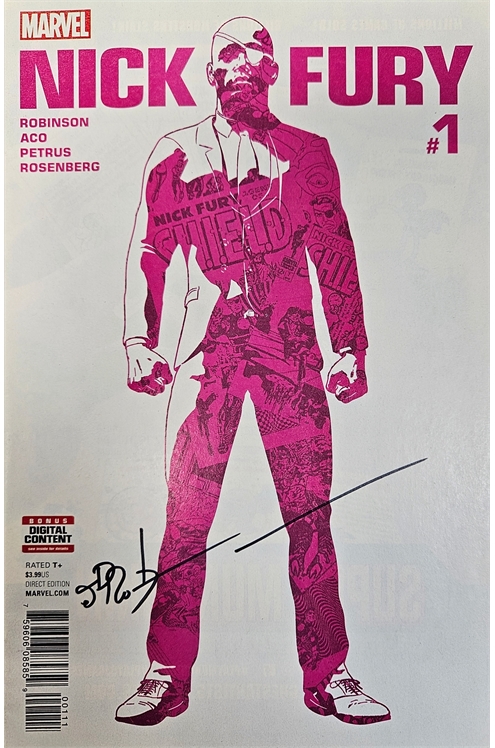 Nick Fury #1 [Aco Cover]-Near Mint (9.2 - 9.8) Signed/James Robinson