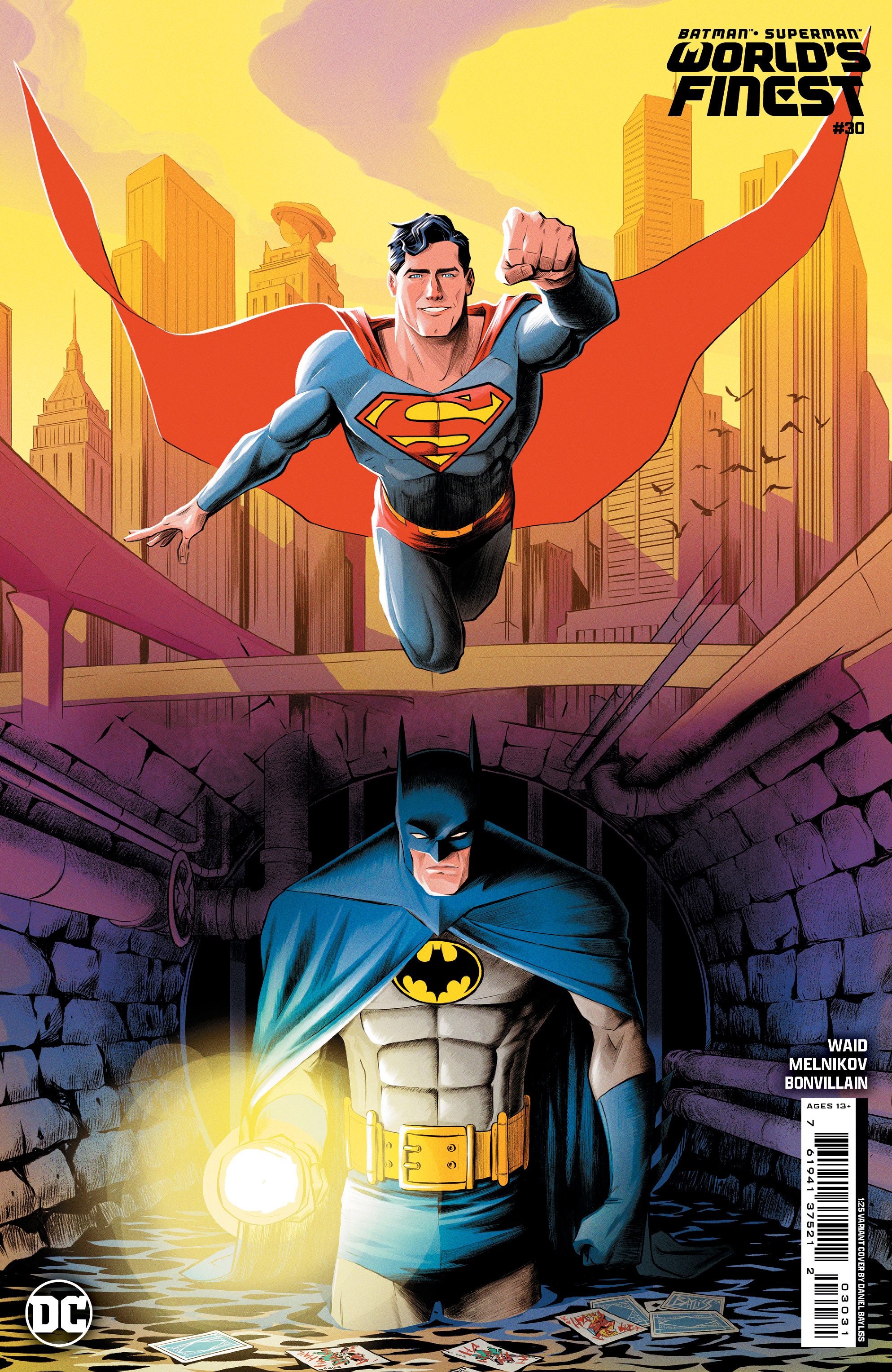 Batman Superman Worlds Finest #30 Cover E 1 for 25 Incentive Daniel Bayliss Card Stock Variant