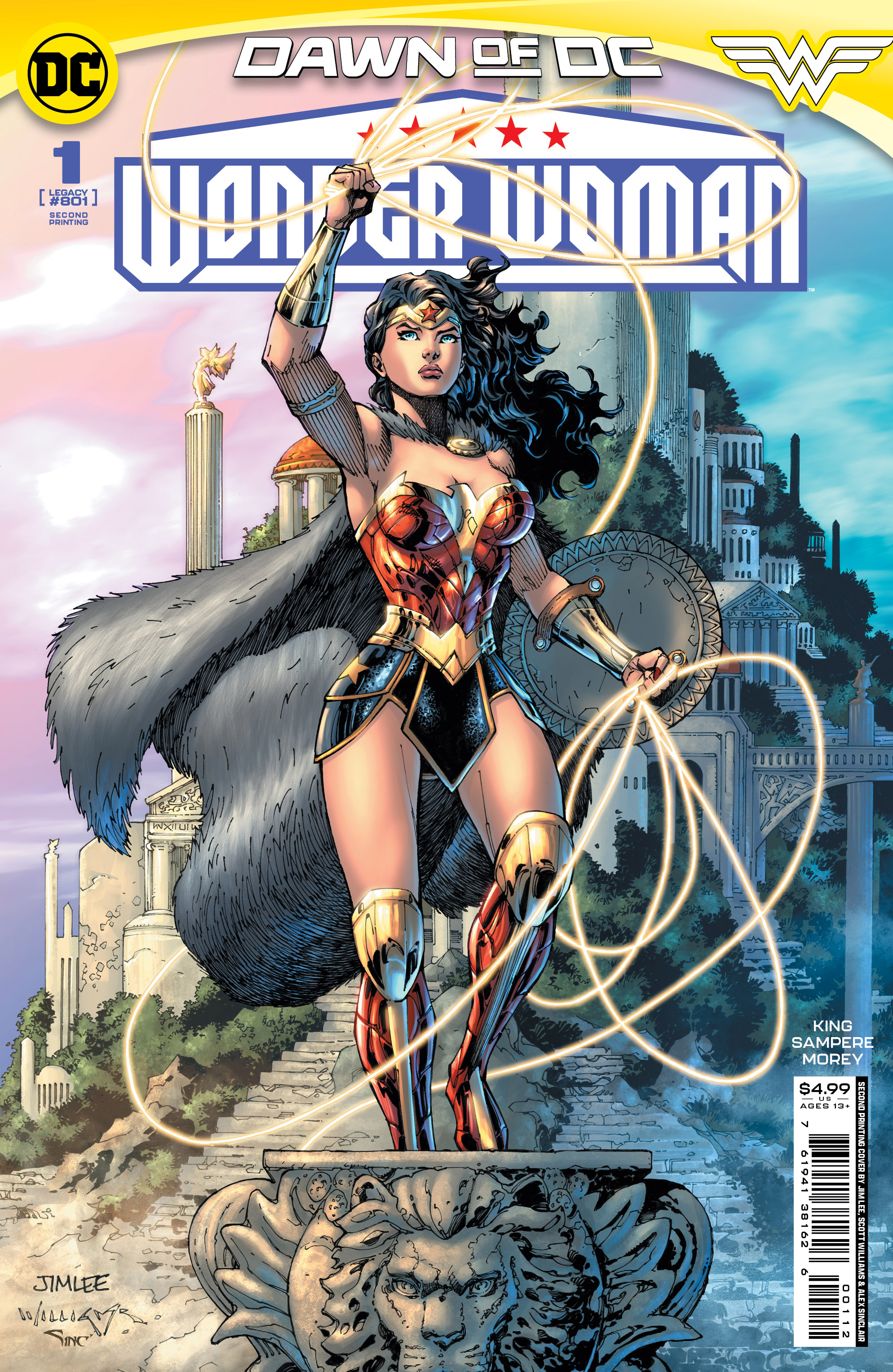 Wonder Woman #1 Second Printing Cover A Jim Lee