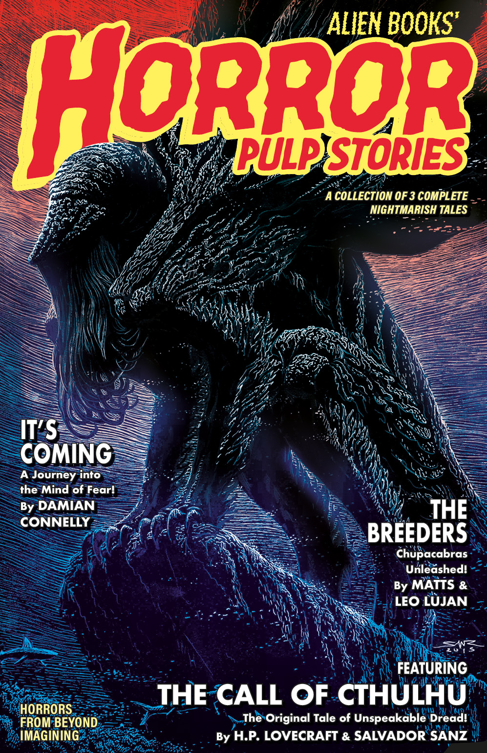 Alien Books Horror Pulp Stories #1 Cover B Sanz (Mature)