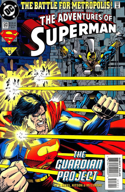 Adventures of Superman #513 [Direct Sales]-Very Fine (7.5 – 9)