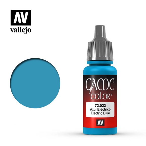 Vallejo Game Color Electric Blue Paint, 17ml