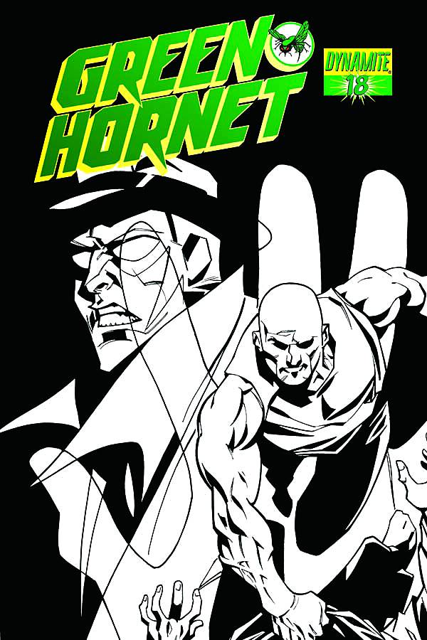 Green Hornet #18 15 Copy Hester Black & White Incentive