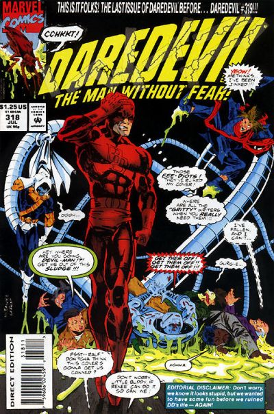 Daredevil #318 [Direct Edition]-Very Fine