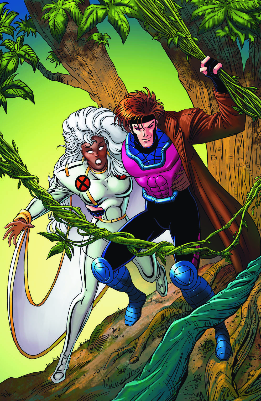 Gambit #1 Cape & Cowl Exclusive Animated Series / X-Men #266 Homage Virgin Variant
