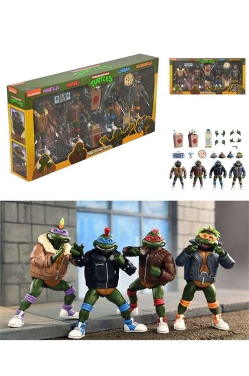 ***Pre-Order*** Teenage Mutant Ninja Turtles (Cartoon) Punk Turtles 4-Pack