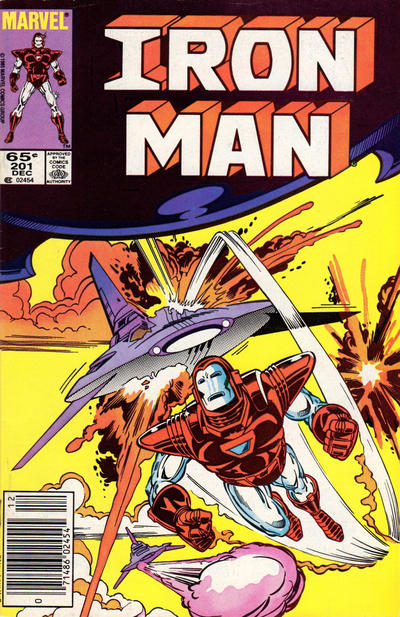 Iron Man #201 [Newsstand]-Near Mint (9.2 - 9.8)